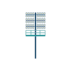 Image showing Soccer light mast  icon