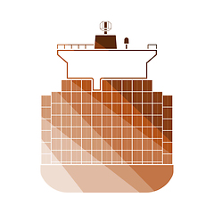 Image showing Container Ship Icon