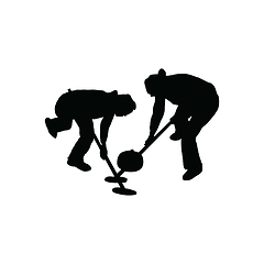 Image showing Curling silhouette