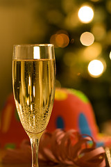 Image showing champagne flutes