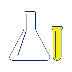 Image showing Icon of  Chemical bulbs