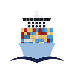 Image showing Container Ship Icon