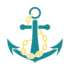 Image showing Sea anchor with chain icon