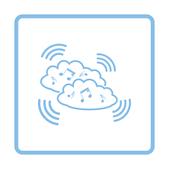 Image showing Music cloud icon