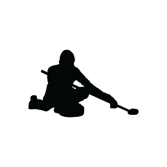 Image showing Curling silhouette