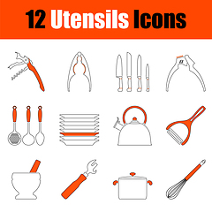 Image showing Set of Utensils Icons