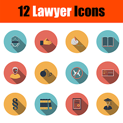 Image showing Lawyer Icon Set