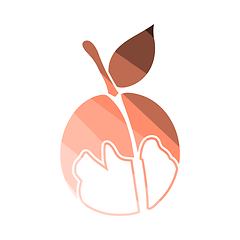 Image showing Icon Of Peach