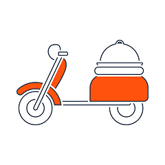 Image showing Icon Of Delivering Motorcycle
