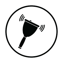 Image showing School hand bell icon