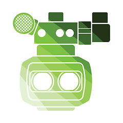 Image showing 3d movie camera icon