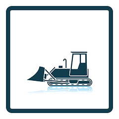 Image showing Icon of Construction bulldozer