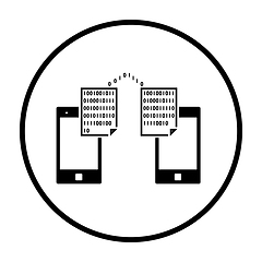 Image showing Exchanging Data Icon