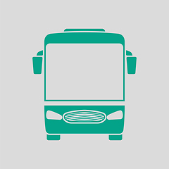 Image showing Tourist Bus Icon Front View