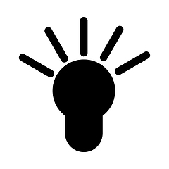 Image showing Idea Lamp Icon