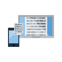 Image showing Exchanging Data Icon