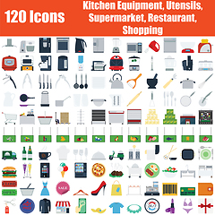 Image showing Set of 120 Icons