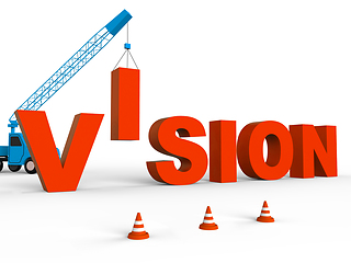 Image showing Build Vision Indicates Goals Planning 3d Rendering
