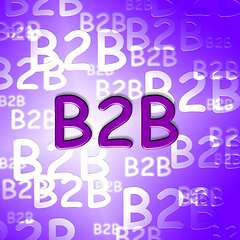 Image showing B2b words shows business and corporate client