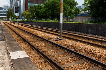 Image showing Railway at outdoor