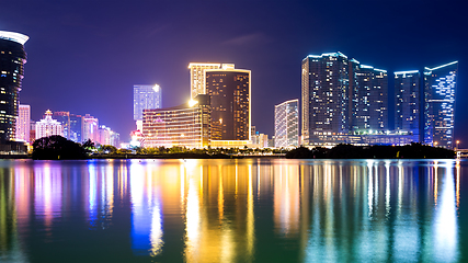 Image showing Macau skyline at night