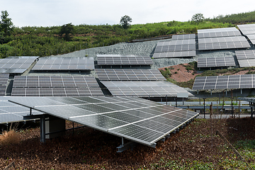 Image showing Solar panel power plant