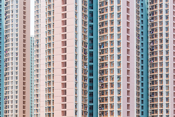 Image showing Facade building of skyscraper