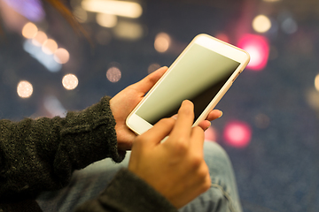 Image showing Woman use of mobile phone