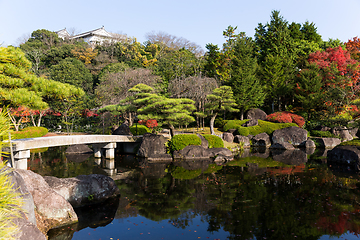 Image showing Kokoen Garden at autumn scene