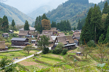 Image showing Japanese Shirakawago village 