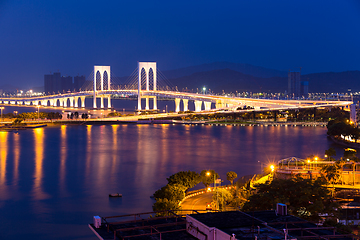 Image showing Macau skyline at night