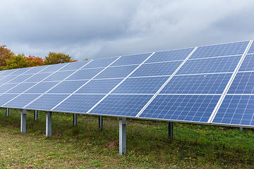 Image showing Solar power panel plant