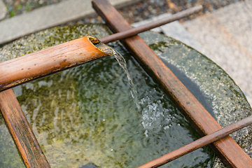 Image showing Bamboo fountain