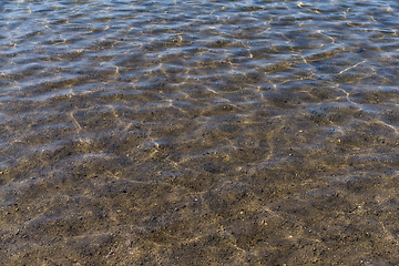 Image showing Waves of lake