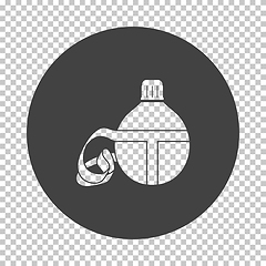 Image showing Touristic flask  icon