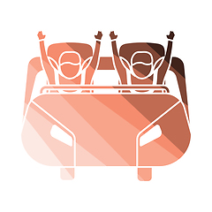 Image showing Roller coaster cart icon