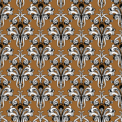 Image showing Damask Seamless Outline Pattern