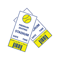 Image showing Baseball tickets icon