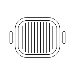 Image showing Grill pan icon