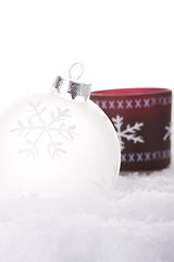 Image showing christmas white background