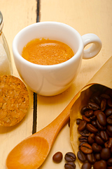 Image showing espresso coffee and beans