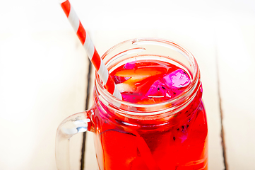 Image showing fresh fruit punch drink