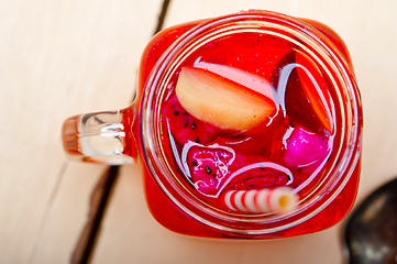 Image showing fresh fruit punch drink