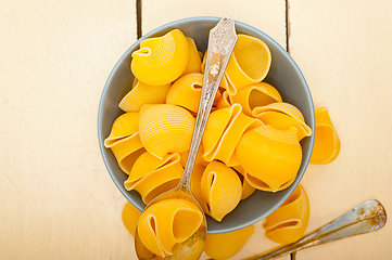 Image showing Italian snail lumaconi pasta