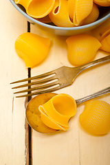 Image showing Italian snail lumaconi pasta