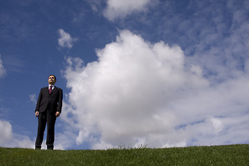 Image showing Businessman in the field