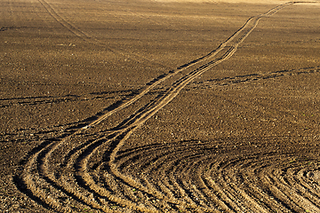 Image showing plowed agricultural field