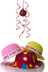 Image showing colorful new year hats