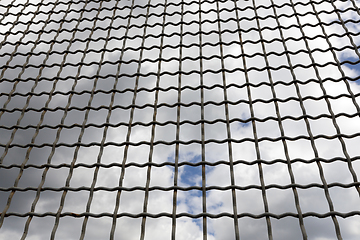 Image showing old metal mesh