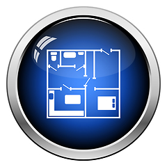 Image showing Icon Of Apartment Plan